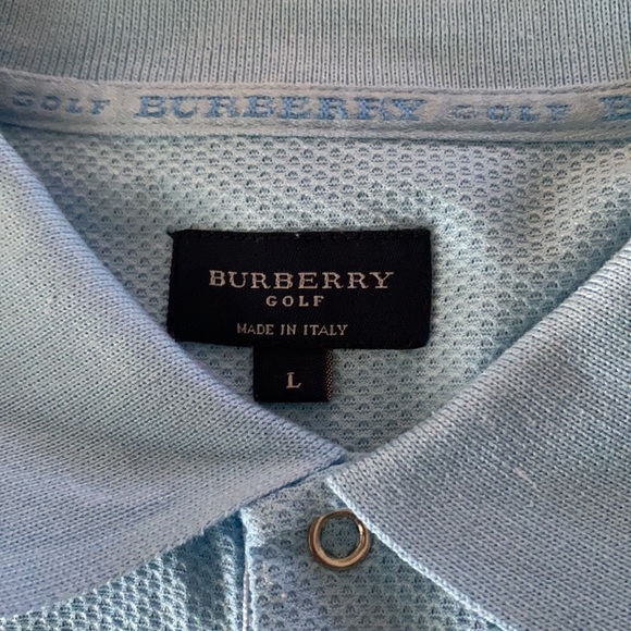 Burberry Men’s Golf Shirt Sz L - Picture 5 of 8